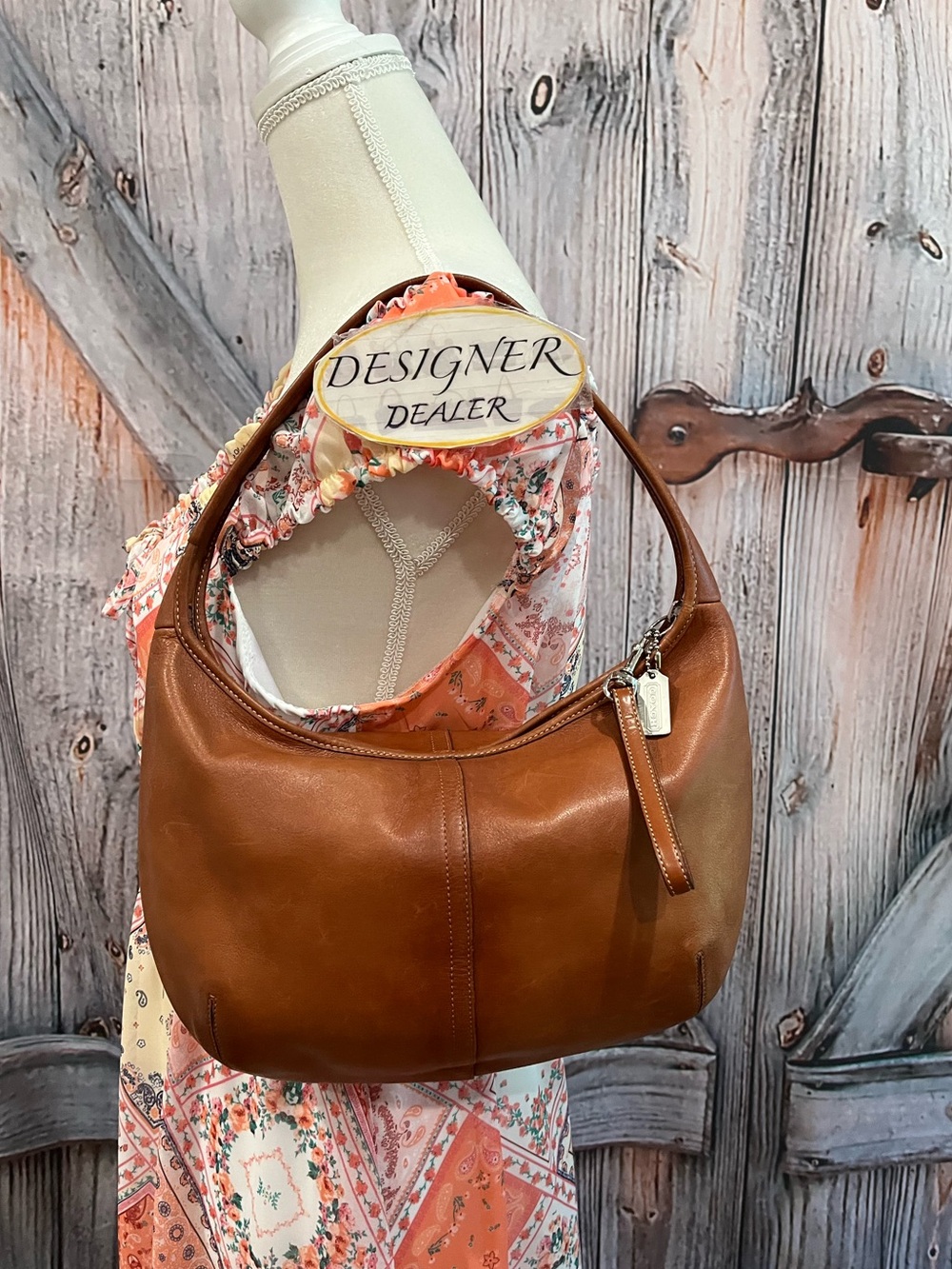 COACH Vintage Ergo British Tan Leather Hobo Shoulder Bag 9226 VGC! HTF! 💎💎 - Picture 2 of 14